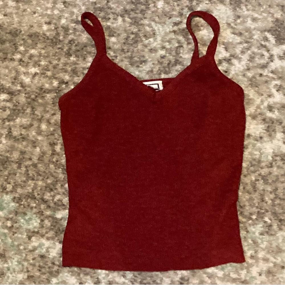 Joule Red Crop Tank Top